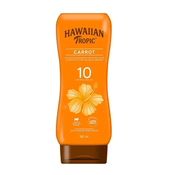 12980 - Protetor Solar Carrot Cenoura FPS10 240ml Hawaiian Tropic 12980 - Protetor Solar Carrot Cenoura FPS10 240ml Hawaiian Tropic